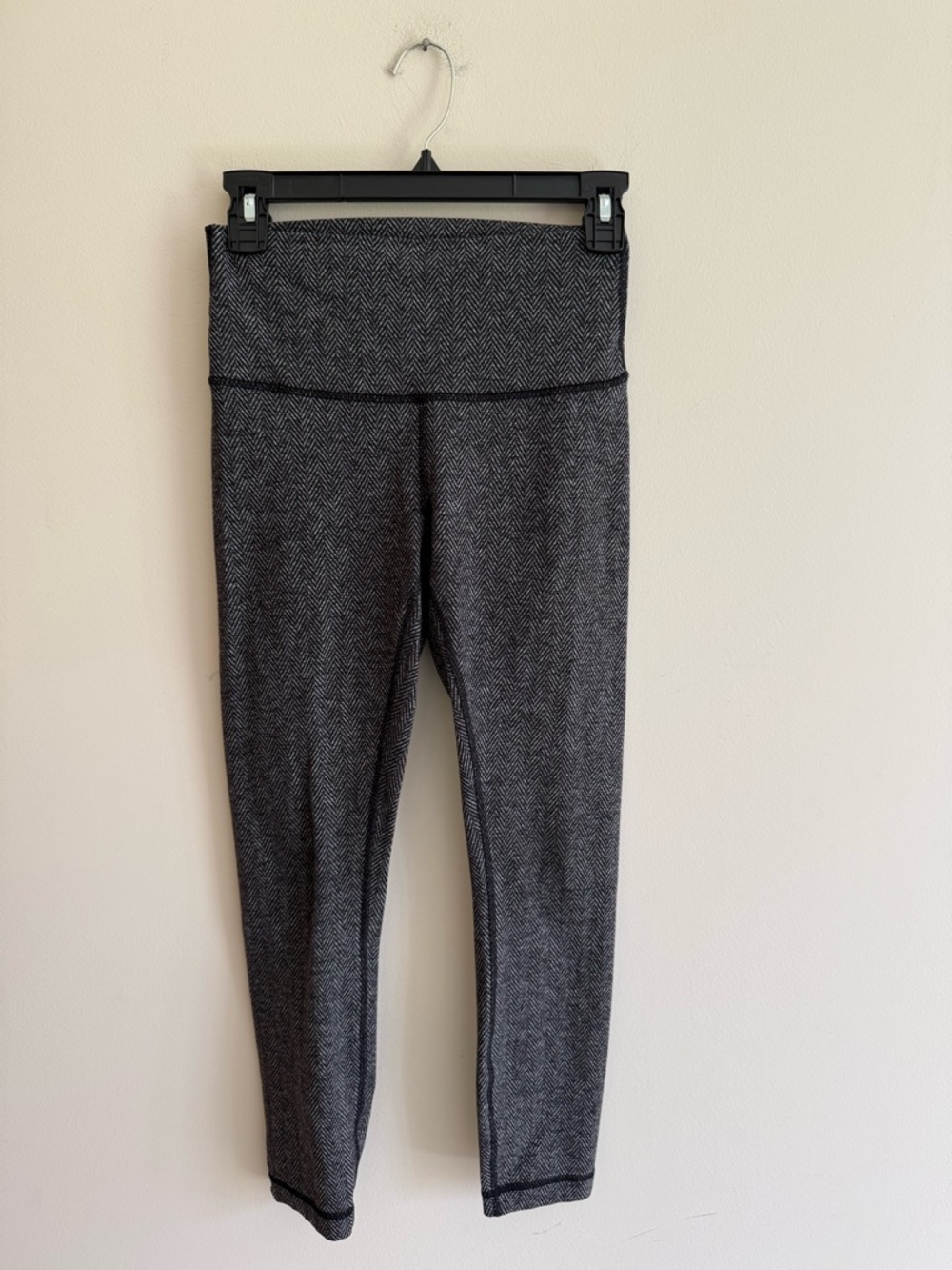 lululemon athletica Gray Herringbone High-Rise Leggings